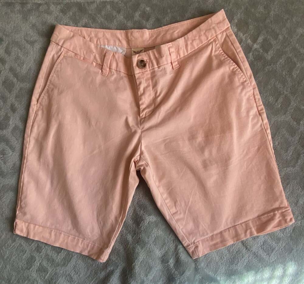 Faded Glory Shorts Size 8 Peach Cotton Blend
